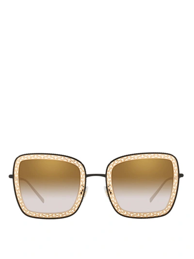 Shop Dolce & Gabbana Gold-tone Metal And Acetate Sunglasses