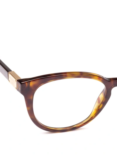 Shop Dolce & Gabbana Tortoise Acetate Pantos Optical Glasses In Brown
