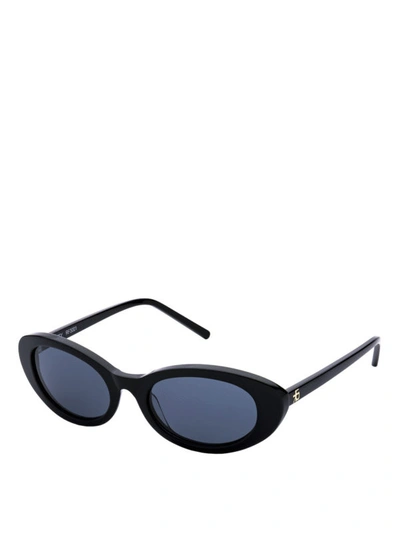 Shop Roberi & Fraud Betty Black Acetate Sunglasses