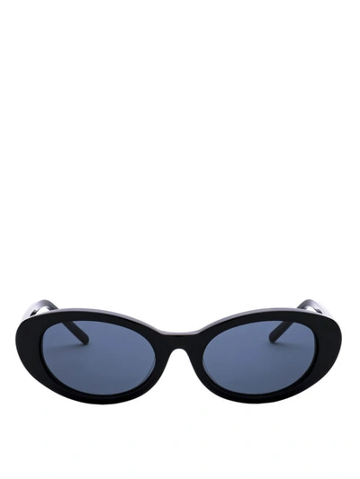 Shop Roberi & Fraud Betty Black Acetate Sunglasses