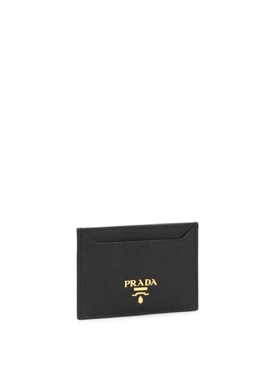 Shop Prada Credit Card Holder In Black