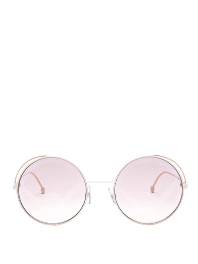 Shop Fendi Rama Sunglasses In Pink