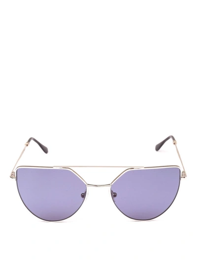 Shop Spektre Offshore Pale Gold Frame Sunglasses