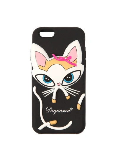 Shop Dsquared2 Embossed Cat Detailed Iphone 66s78 Cover In Black