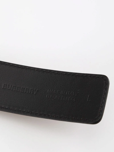 Shop Burberry Tb Brown And Black Reversible Belt