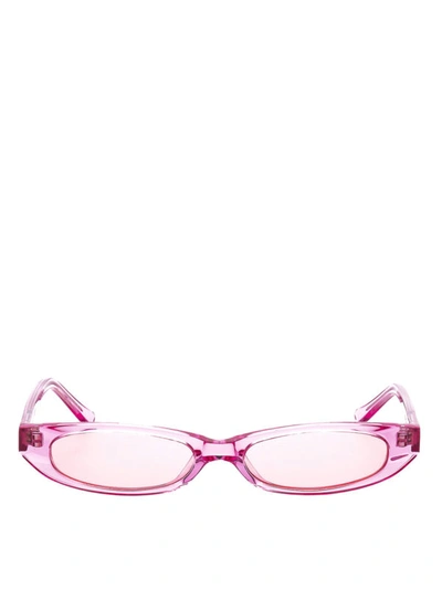 Shop Roberi & Fraud Frances Pink Acetate Sunglasses