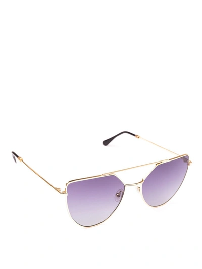 Shop Spektre Offshore Full Rimmed Pale Gold Sunglasses