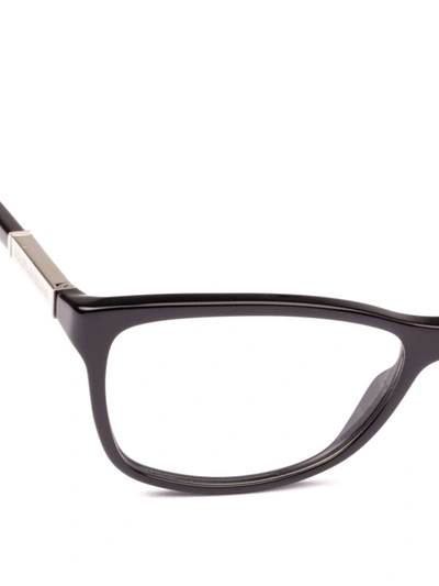 Shop Dolce & Gabbana Logo Plaque Detailed Black Optical Glasses