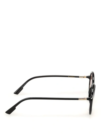 Shop Dior Sostellaire2 Black Round Sunglasses