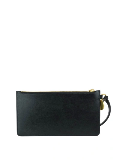 Shop Givenchy Gv3 Two-tone Card Case With Wrist Strap In Black