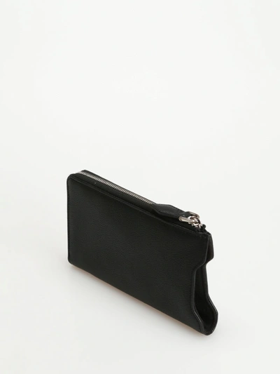 Shop Tod's Calfskin Wallet With Cell Phone Pocket In Black