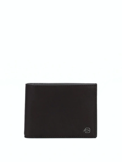 Shop Piquadro Dark Brown Leather Bifold Wallet