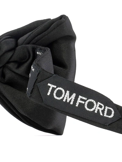 Shop Tom Ford Black Silk Bow Tie