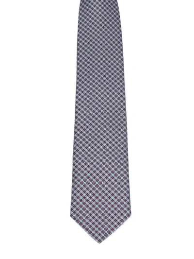 Shop Brioni Micro Patterned Silk Tie In Multicolour