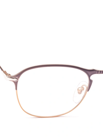 Shop Persol 649 Series Grey Metal Eyeglasses