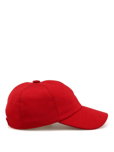 Shop Z Zegna Red Techmerino Baseball Cap