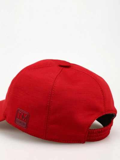 Shop Z Zegna Red Techmerino Baseball Cap