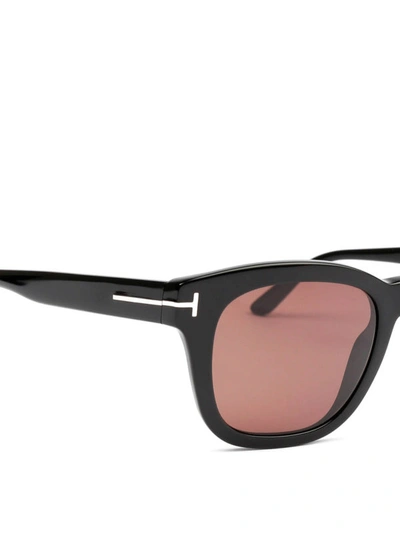 Shop Tom Ford Eugenio Black Sunglasses