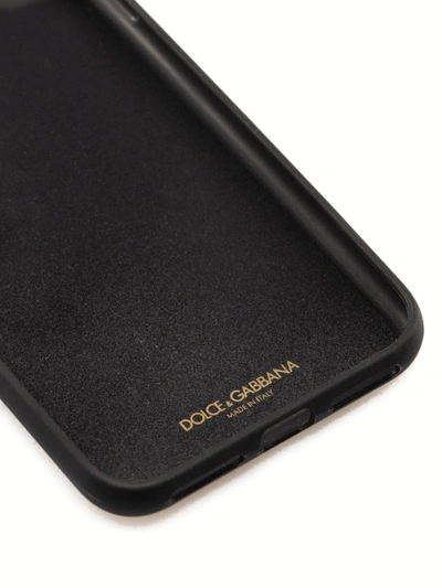 Shop Dolce & Gabbana All Over Logo Lettering Iphone X Case In Black