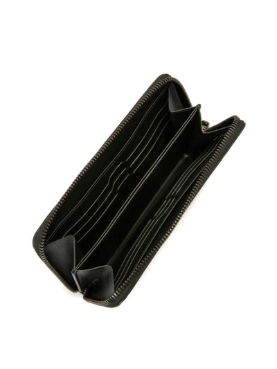 Shop Brioni Saffiano Leather Zip Around Wallet In Black