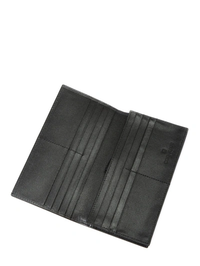 Shop Corneliani Textured Leather Wallet In Black