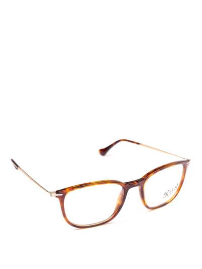 Shop Persol Reflex Edition Havana Optical Glasses In Brown