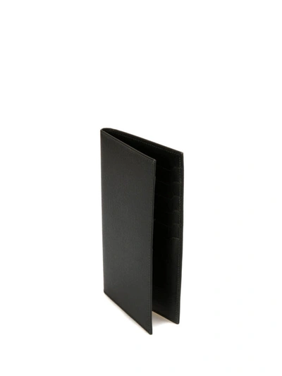 Shop Brioni Continental Leather Cardholder In Black