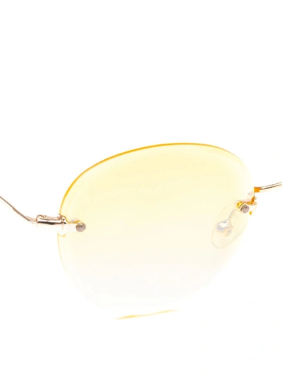 Shop Eyepetizer Cary Sunglasses In Gold