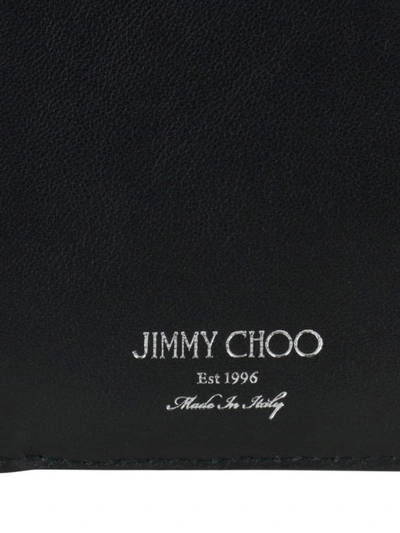 Shop Jimmy Choo Casey Star Studded Fuchsia Cardholder