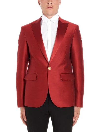 Shop Dsquared2 Tailored Single Breasted Jacket In Red