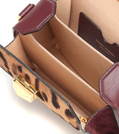 Shop Alexander Mcqueen Box Bag 16 Calf Hair Shoulder Bag In Multicoloured