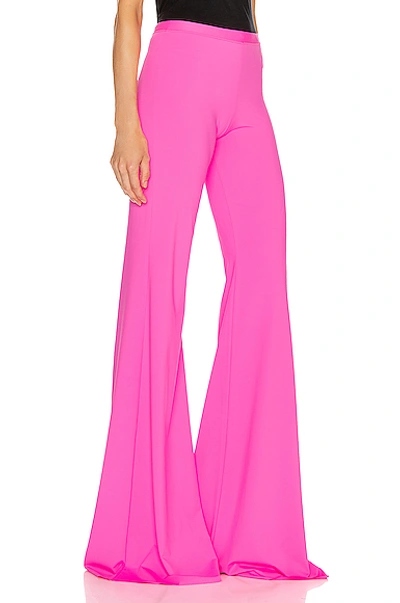 Shop Vetements Evening Bootcut Pant In Pink In Fluo Pink