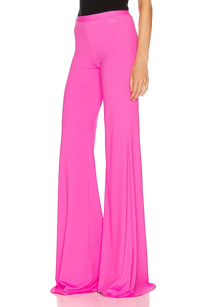 Shop Vetements Evening Bootcut Pant In Pink In Fluo Pink