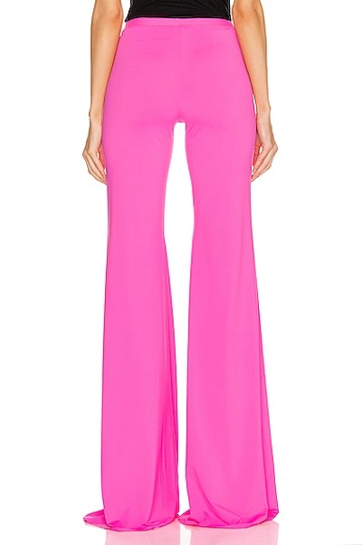 Shop Vetements Evening Bootcut Pant In Pink In Fluo Pink
