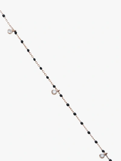 Gigi Clozeau 18k Rose Gold Four Diamond Mini Bracelet In Gold
