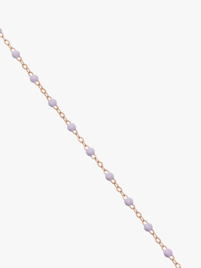 Shop Gigi Clozeau 18k Rose Gold Purple Beaded Necklace
