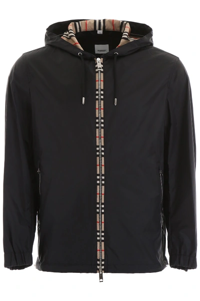 Shop Burberry Icon Stripe Detail Windbreaker In Multi