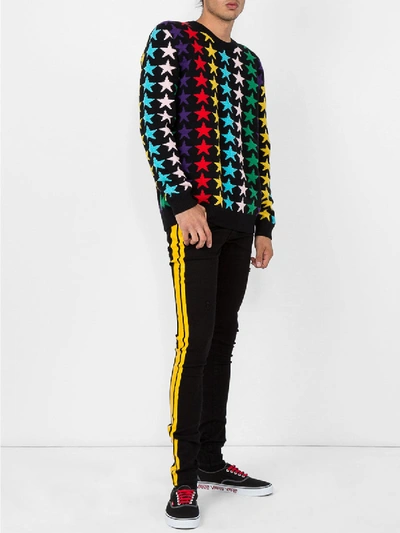 Shop Gucci Rainbow Star Intarsia Sweater