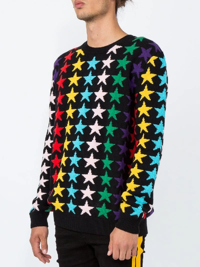 Shop Gucci Rainbow Star Intarsia Sweater