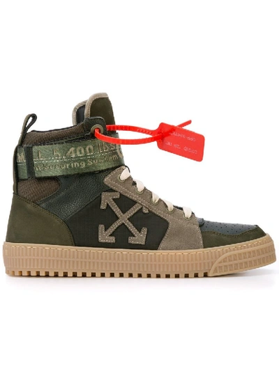 Shop Off-white Industrial High-top Sneakers