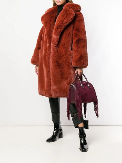Shop Givenchy Oversized Faux Fur Coat