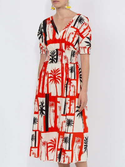 Shop Fausto Puglisi Palm Tree Print Dress