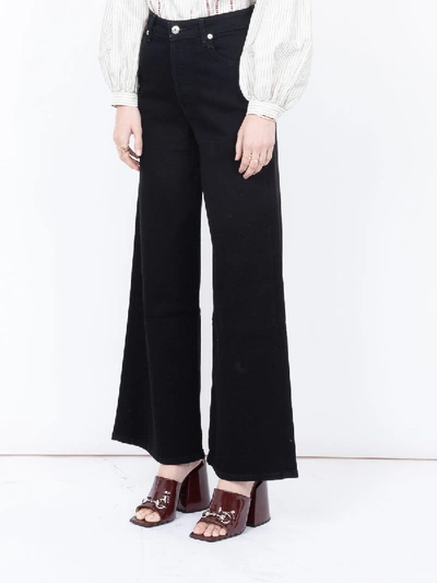 Shop Eve Denim Noir Charlotte Culotte In Black