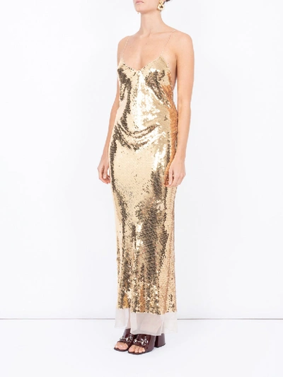 Shop Stella Mccartney Bernice Gold Dress