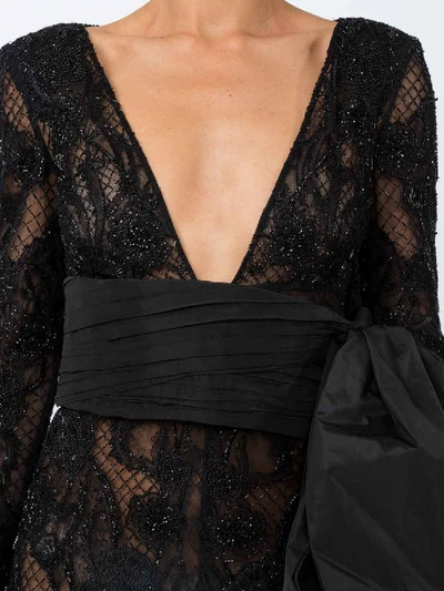 Shop Dundas Black Embellished Lace Jumpsuit