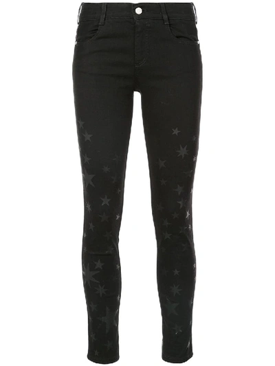 Shop Stella Mccartney Star Print Skinny Jeans Black