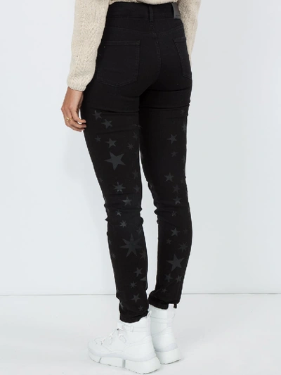 Shop Stella Mccartney Star Print Skinny Jeans Black