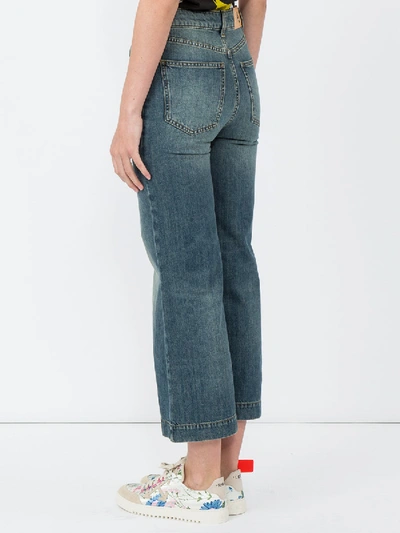 Shop Alexa Chung Wide Leg Cropped Jean