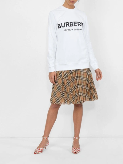 Shop Burberry Logo Print Sweatshirt