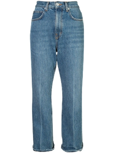 Shop Proenza Schouler Cropped Flare-non-stretch Jeans